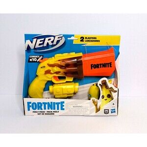 NERF Fortnite Peely Pack Toy Gun Set De Bananin Blasters 10 Darts New